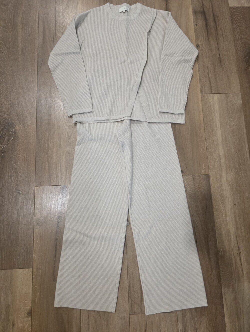 Boutique Cream Ribbed SET - Picture 2 of 8
